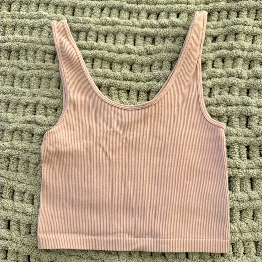 Ribbed Tan Tank Top